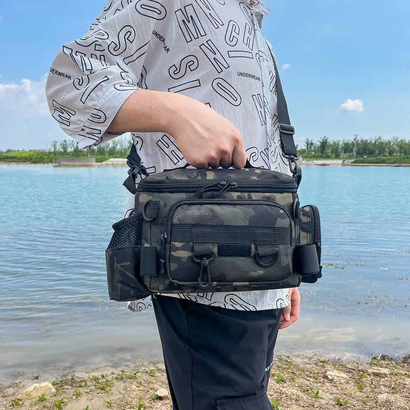 Fishing Equipment Tackle - Sac de taille tactique d'extérieur multifonctionnel,