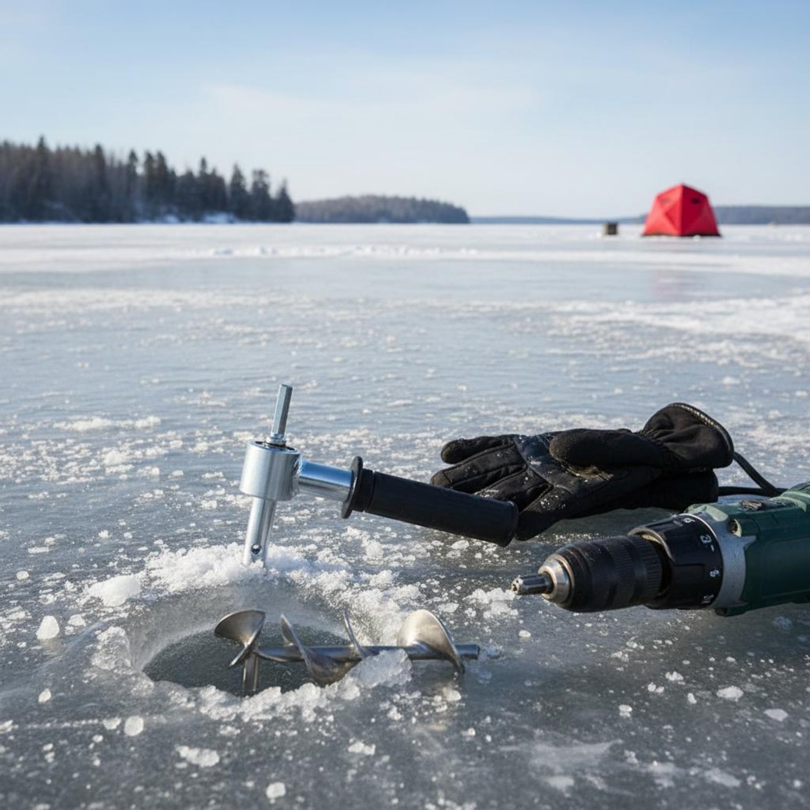 Adaptateur de perceuse à glace - Fishing Equipment In avis et prix