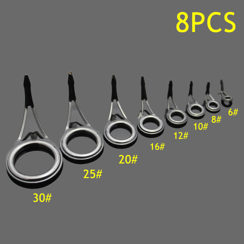 8 pièces d'anneaux de guidage  - Freshwater Fishing Kit avis et prix