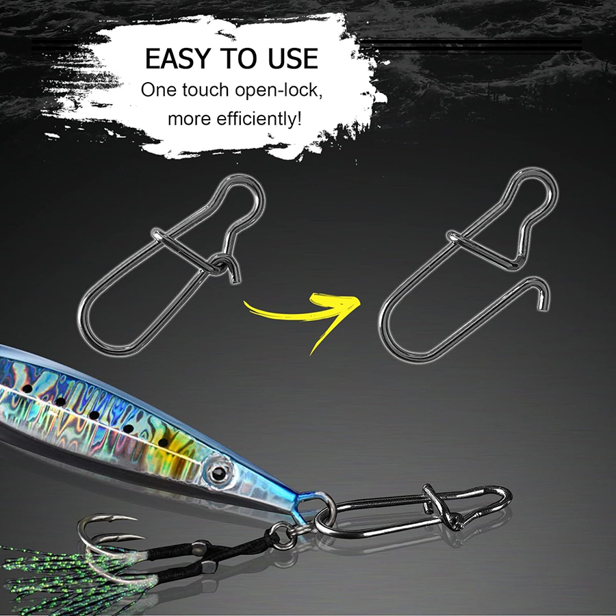 50 pièces Snaps à manivelle en - Fishing Equipment Tackle avis et prix
